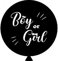 Латексна кулька 31"(80 см) Boy or Girl