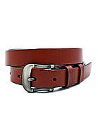 Жіночий шкіряний ремінь 2,3 х 100-120 см Weatro Коричневий, фото 3