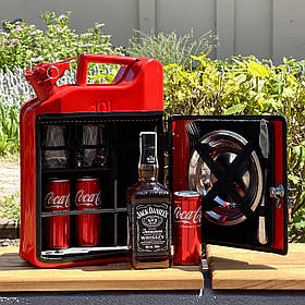 Каністра-бар 10 л у червоному кольорі з будь-яким написом — оригінальний подарунок на день народження