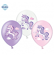 Латексна кулька Belbal 12" (30 см) Єдиноріг мікс