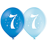 Латексна кулька BELBAL 12"(30 см) Цифра 7 (хлопчик)