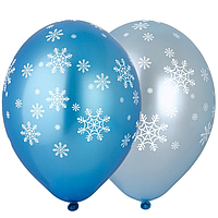 Латексна кулька BELBAL 12"(30 см) Сніжинки