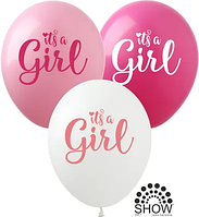 Латексна кулька Show 12"(30 см) It's a Girl