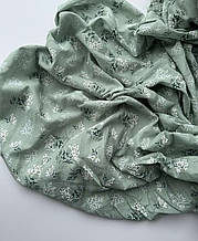 Батист (бавовняна тканина), з вишивкою, щільність 90г/м2, ширина 145см, мімоза на шавлієвому