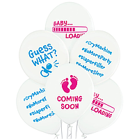 Латексна кулька BELBAL 12"(30 см) Новонароджений - завантаження (гендерна)