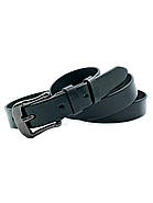 Жіночий шкіряний ремінь 2,3 х 100-120 см Weatro Чорний, фото 3