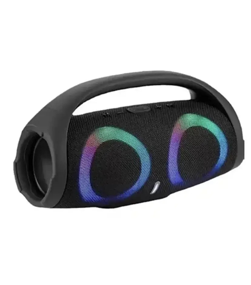 Портативна Вluetooth колонка Boombox 2 B15/ 8172 Бумбокс RGB підсвічування 1800 mAh 2х5 Вт microSD Вlack