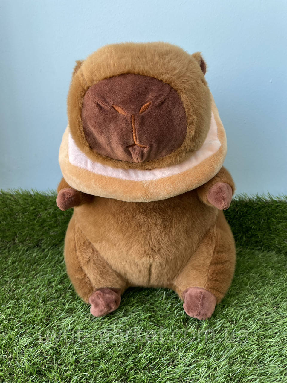 М'яка іграшка "Капібара з тостом" 28см, фото 1