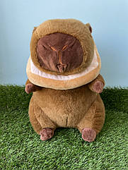 М'яка іграшка "Капібара з тостом" 28см