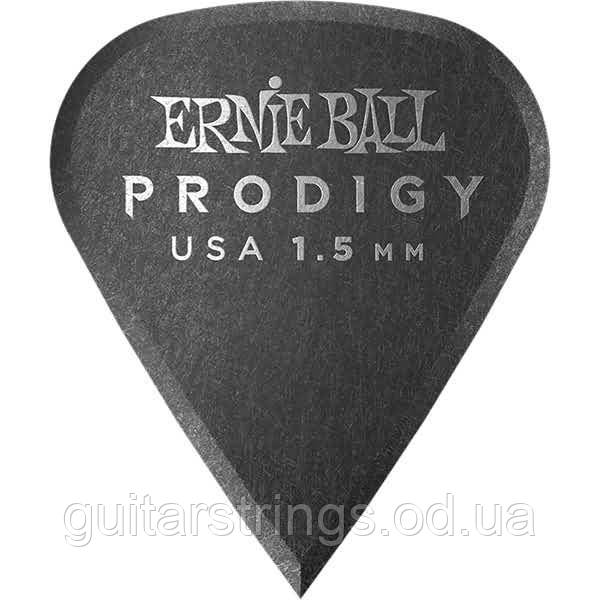 Медіатор Ernie Ball 9335 Prodigy Delrin Black Sharp 1.50 mm, фото 1