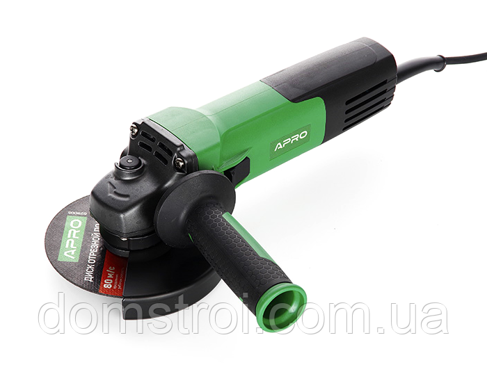 Шліфмашина кутова болгарка з регулюванням обертів 125мм 1080Вт APRO 125/980 ОК (899020) в кейсі