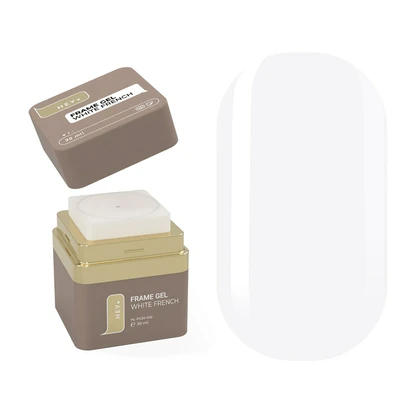 Гель для нарощування Heylove Frame Gel White French баночці з помпою, 30 мл, фото 1