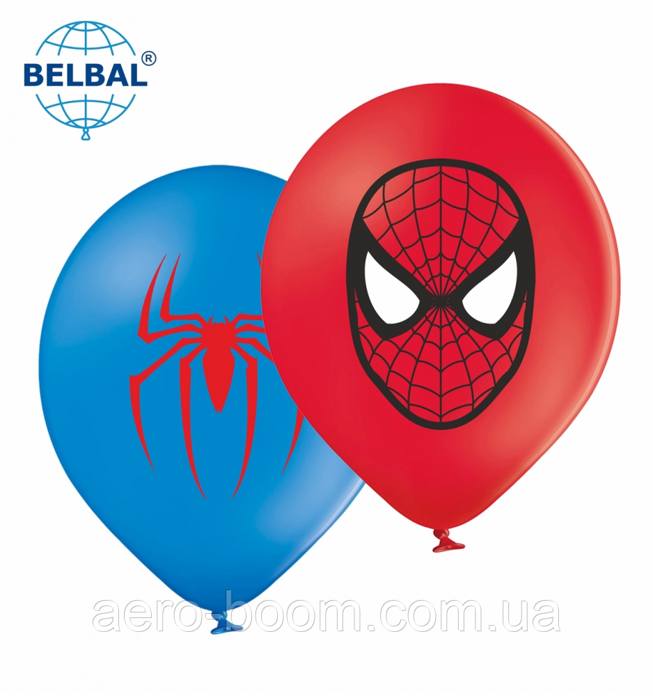 Латексна кулька BELBAL 12"(30 см) Людина павук / Спайдермен, фото 1