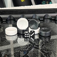 Нарди з імітацією шкіри в середині скло: вишуканість та комфорт, 60×30 см, арт.555005, фото 7