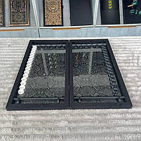 Нарди з імітацією шкіри в середині скло: вишуканість та комфорт, 60×30 см, арт.555005, фото 5