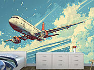 Самоклеючі шпалери Oracal для декору вітальні, офісу постер "Літак у блакитному небі", фото 6