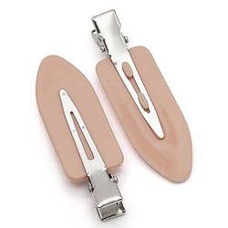 Шпилька для волосся основа пластикова 59х18 мм 10 шт. Коричневий