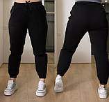 Стильні трендові жіночі трендові батальні джогери (спортивні штани) (р.48-62). Арт-2202/42, фото 2