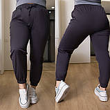 Стильні трендові жіночі трендові батальні джогери (спортивні штани) (р.48-62). Арт-2202/42, фото 4