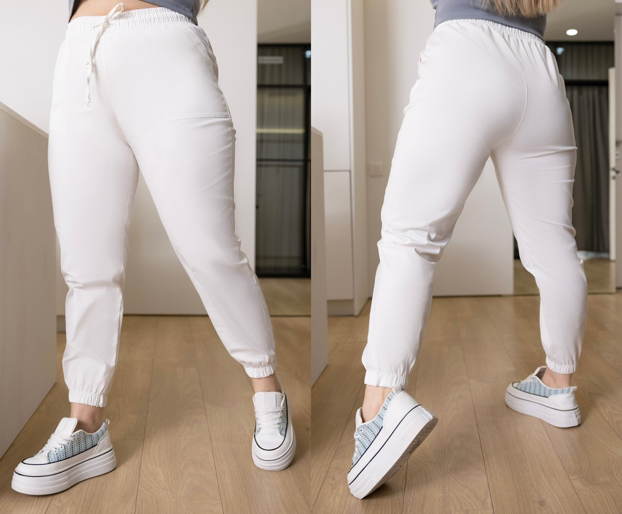 Стильні трендові жіночі трендові батальні джогери (спортивні штани) (р.48-62). Арт-2202/42, фото 1