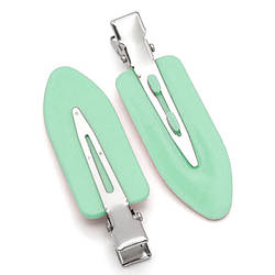 Шпилька для волосся основа пластикова 59х18 мм 10 шт. Бірюзовий