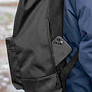 Рюкзак ROLLTOP Neptun Black — чоловічий рюкзак тканинний 18-23 л, чорний, фото 7