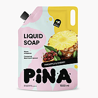 Рідке мило ТМ "PINA" Pineapple and cherry 1500 мл дой-пак