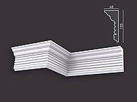 Гладкий гіпсовий карниз т381