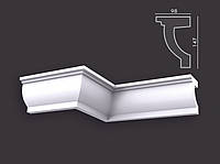 Гладкий гіпсовий карниз т376