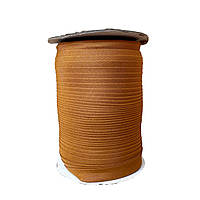 Коса-бейка трикотажна загнута 15 мм коричневий