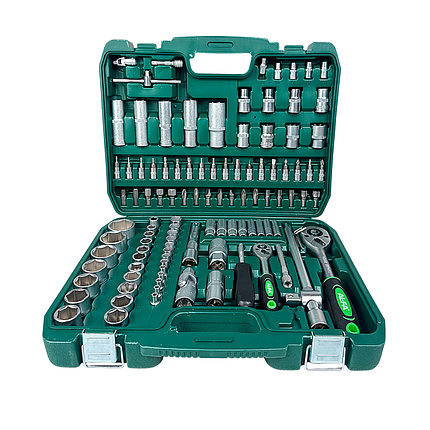 Набір торцевих головок універсальний ALFA ALSS108M 108 ел. для ремонту авто, фото 1