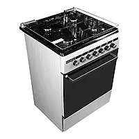 Плита Grunhelm FLG6612G газоелектрична сіра 4 конфорки 2300 Вт газоелектрична плита