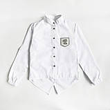 Сорочка для дівчинки біла довгий рукав SmileTime Crazy, фото 4