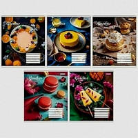 Зошит шкільний 1Вересня 60 аркушів клітинка Bright goodies (10)