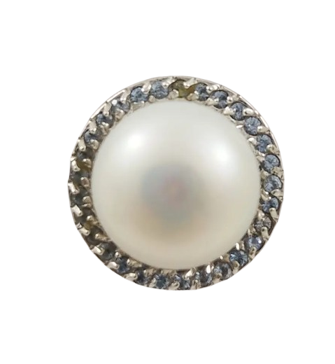 Підвіска золота з перлами і цирконієм БЖМ04, фото 1