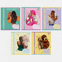 Зошит шкільний Yes 36 аркушів клітинка Friends forever (15)