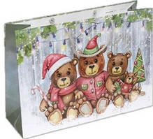 Подарунковий пакет "Новорічний 028" 46х32х15 см