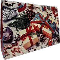 Подарунковий пакет "Новорічний 029" 46х32х15 см