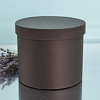 Шляпна коробка з кришкою "Чорна" 20 см