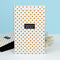 Подарунковий пакет "Congratulations for you" горошок 25х16х7 см