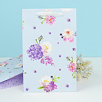 Подарунковий пакет "Квіти" 25х16х7 см