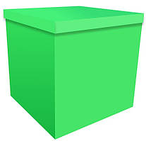 Коробка-сюрприз для кульок 70х70х70 см зелена