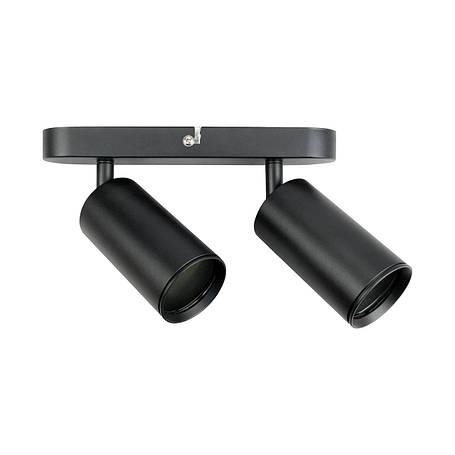 Світильник СПОТ Horoz Electric JOKER-2 2-й GU10 55х280мм чорний (015-038-0002-020), фото 1