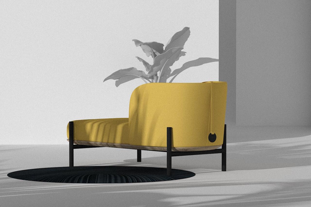 Софа дизайнерська на ніжках Royal Sun 180x72x76 см, фото 1