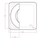 Модульне м'яке крісло Plump зі столиком 80x80x65 см, Теракотовий, Estetica Martin 8, рогожка, фото 7