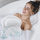 Подушка для ванної на присосках, 35х30х10, RelaxBath / Ортопедична подушка / Підголовник у ванну, фото 2