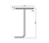 Модульний диван Plump зі столиком у вітальню 160x80x65 см, Теракотовий, Estetica Martin 8, рогожка, фото 7