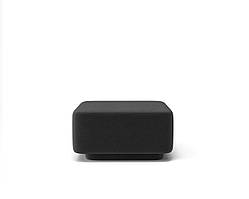 Модульний квадратний пуф Plump 80х80х40 см, Чорний, Estetica Martin 18, рогожка