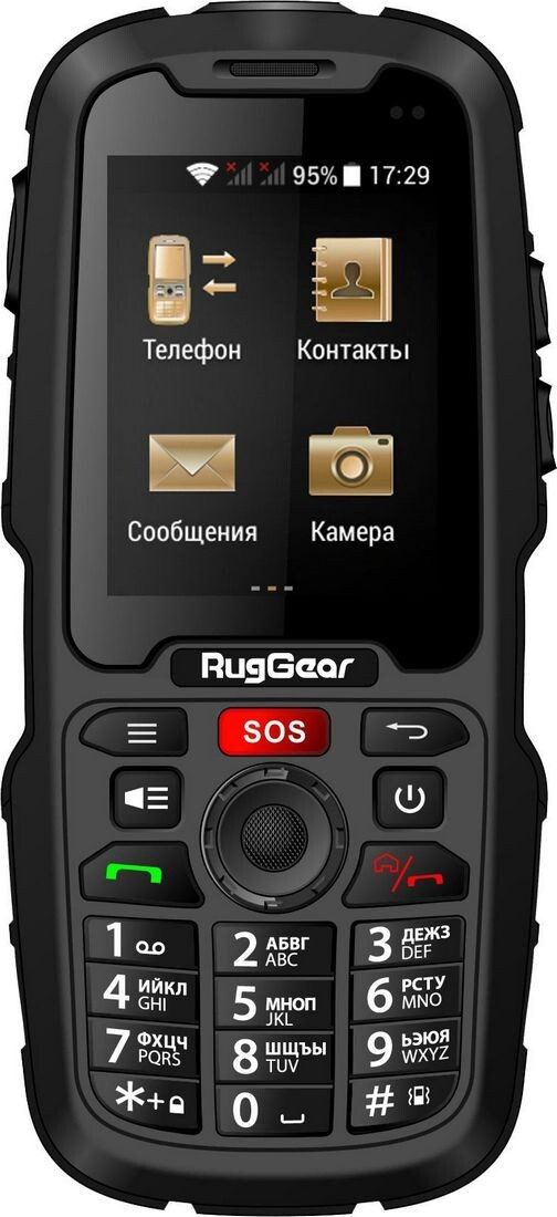 Протиударний мобільний телефон RugGear RG310 3G Android NFC Wi-Fi GPS IP68 Водонепроникний Захищений Кнопковий, фото 1