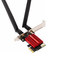 Wi-Fi 5 адаптер FENVI AC1200M для ПК PCI-E + Bluetooth 4.0, 1200 Мбіт/с, 2 антени